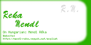 reka mendl business card